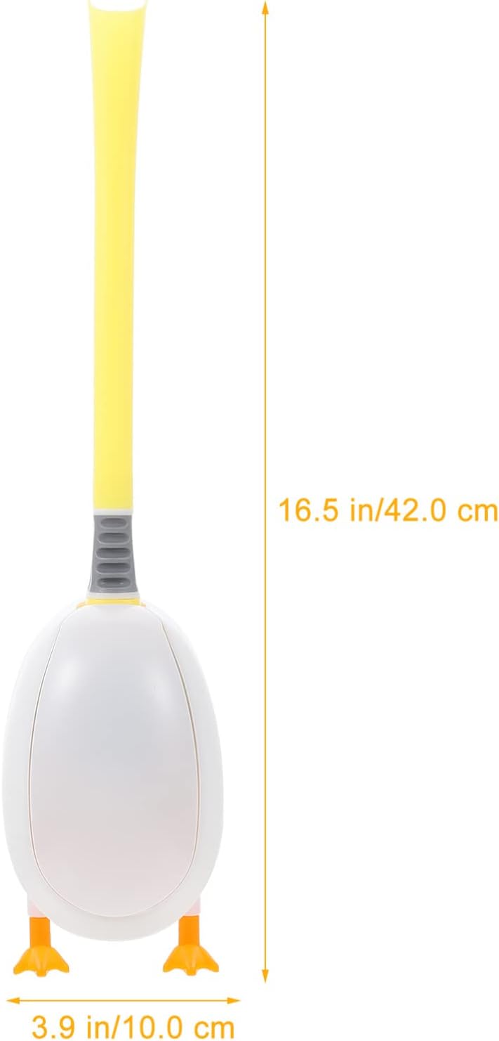Operitacx Silicone Toilet Brush with Wall Mounted Holder
