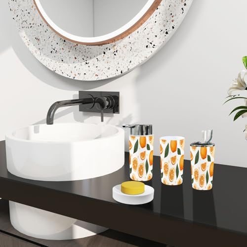 Boho Bathroom Accessories Set 6 Piece Modern