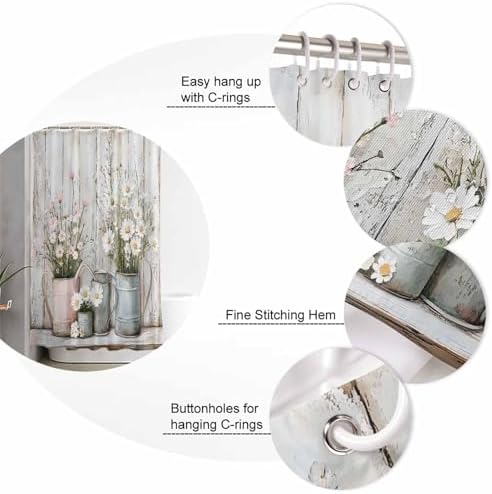 ZOE GARDEN White Pink Floral Bathroom Set