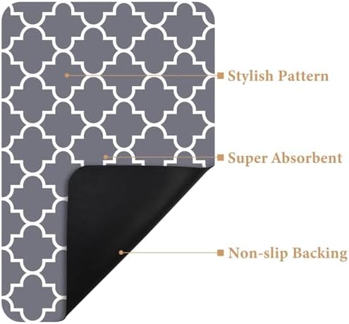 Kmat Bath Mat Quick Dry Absorbent Non-Slip Rugs