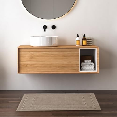 Avalon Towels Beige Bath Mat Set of 2 1
