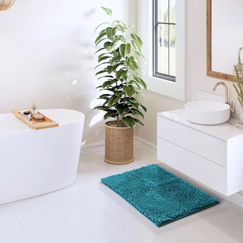 Hearth Harbor Teal Bath Rug Set 2 Piece 1