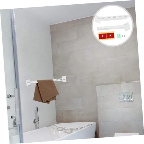WOONEKY Abs Rv Shower Corner Shelf Retainer Bar