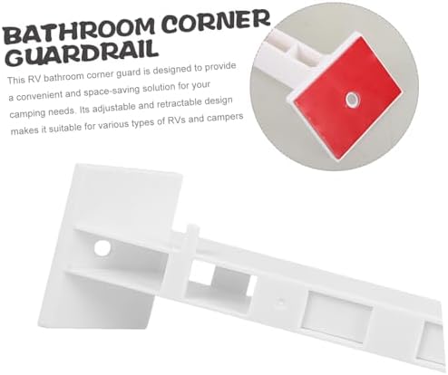 WOONEKY Abs Rv Shower Corner Shelf Retainer Bar