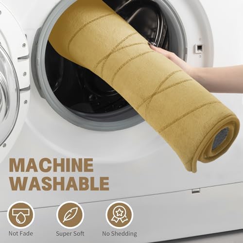 YIHOUSE 5 Piece Memory Foam Bath Mat Set