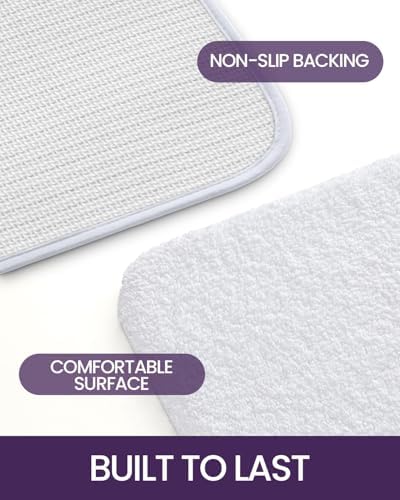 DEXI Bath Mat 24x16 Non-Slip Microfiber Rug