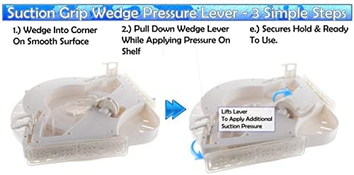 5 Star Super Deals Shower Caddy Rotating Shelf Mount