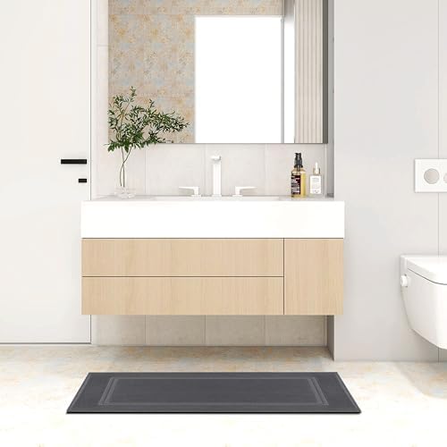 Tens Towels Pack of 2 Dark Grey Bath Mats