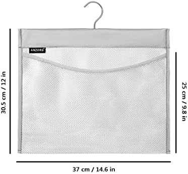 ANZORG Mesh Shower Caddy with Rotating Hanger