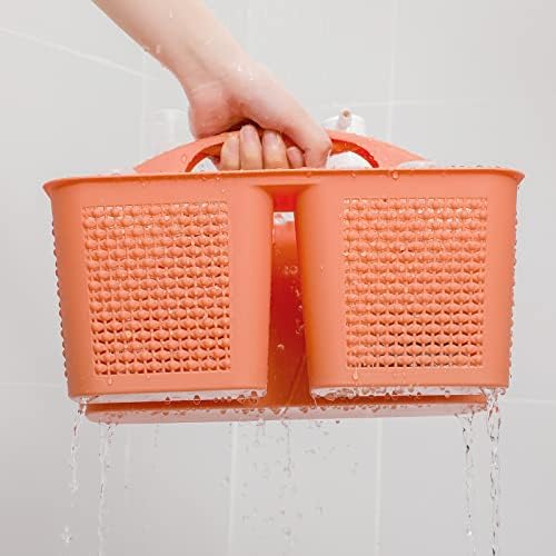 UUJOLY Portable Shower Caddy Bucket with Handle and 3 Compartments