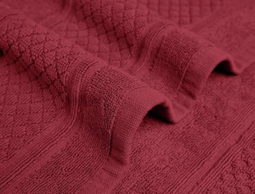 Avalon Towels Red Bath Mat Set of 2 22x34 Inches