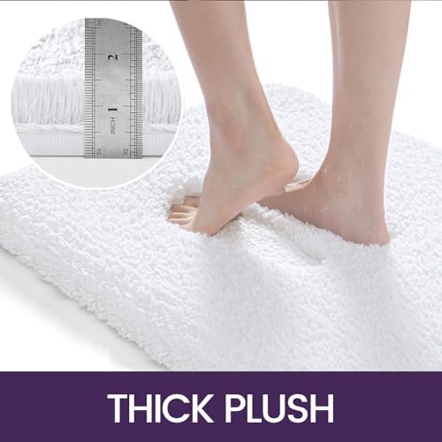 DEXI Bath Mat 24x16 Non-Slip Microfiber Rug