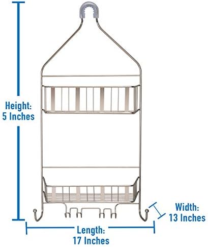 Laura Ashley Aristo Shower Caddy - Durable Steel Frame