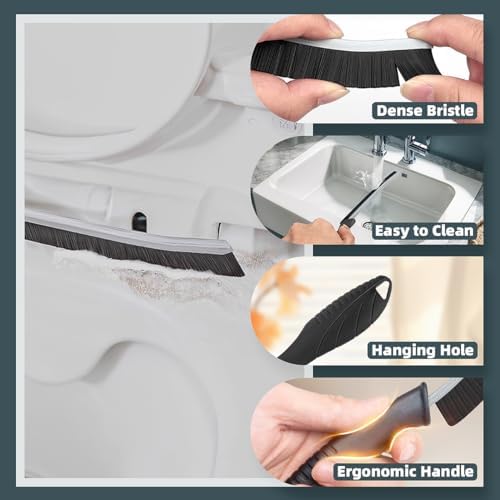 TQRR Toilet Brush 2 Pcs Gap Crevice Cleaning Tool