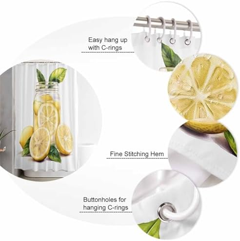 ZOE GARDEN Watercolor Lemon Bathroom Set