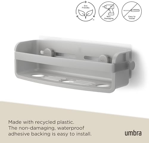 Umbra Flex Adhesive Grey Shower Caddy