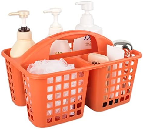 JiatuA Portable Shower Caddy with 3 Compartments and Handle