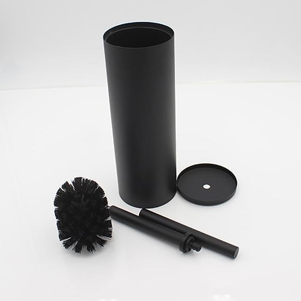 KWQKEM Toilet Brush and Holder Set Matte Black 1