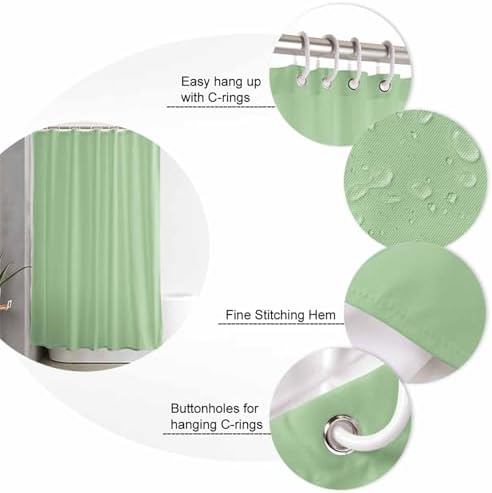 ZOE GARDEN Green Bathroom Set with Rug and Accessories