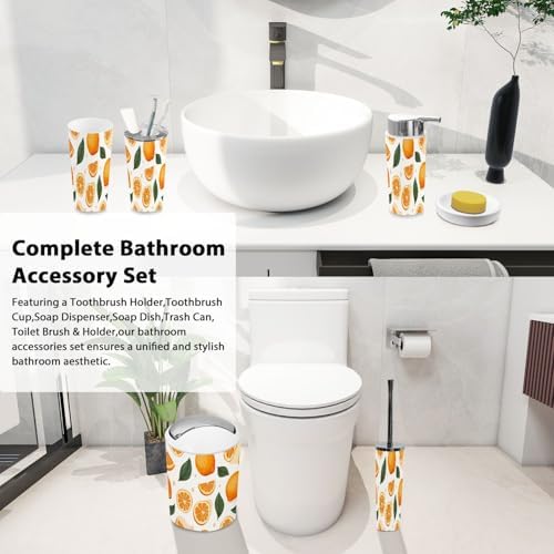Boho Bathroom Accessories Set 6 Piece Modern