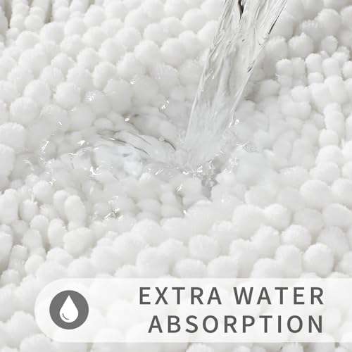 Yimobra Ultra Plush Chenille Bath Mat 24 x 17