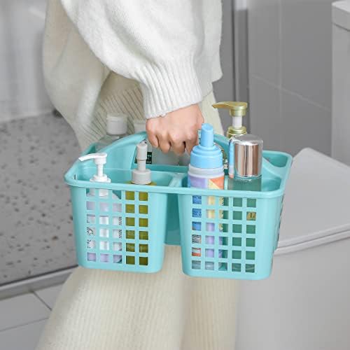 Portable Shower Caddy with 3 Compartments and Handle