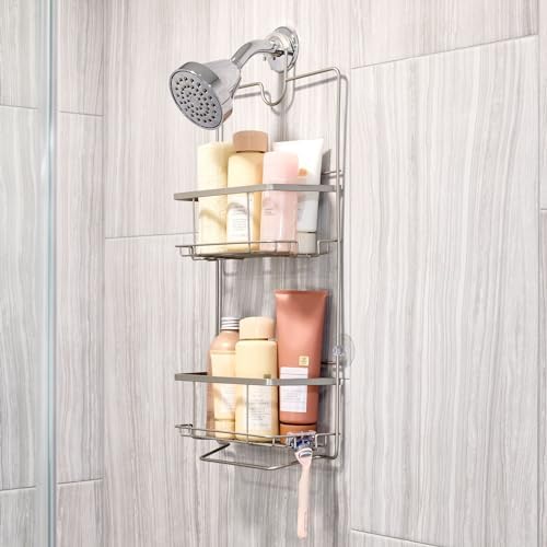 InterDesign Everett Metal Hanging Shower Caddy with Satin Finish