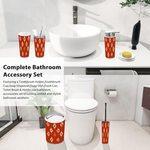 TRANQDEHOM 6 Piece Bathroom Accessory Set 1