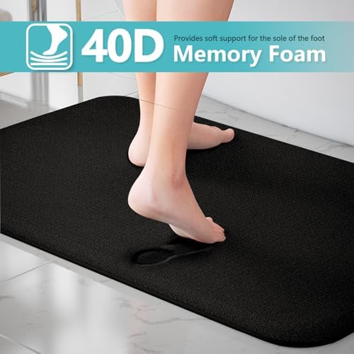 RUN HELIX 3-Piece Memory Foam Bath Mat Set