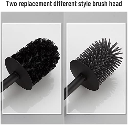 BVL Toilet Brush with Stainless Steel Handle and Holder