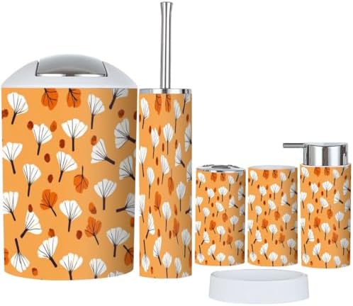 Boho Rustic Bathroom Accessory Set 6 Piece 1