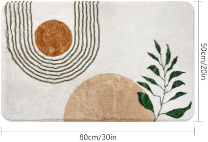 20X30 Boho Bath Rug Non-Slip Plush Mat