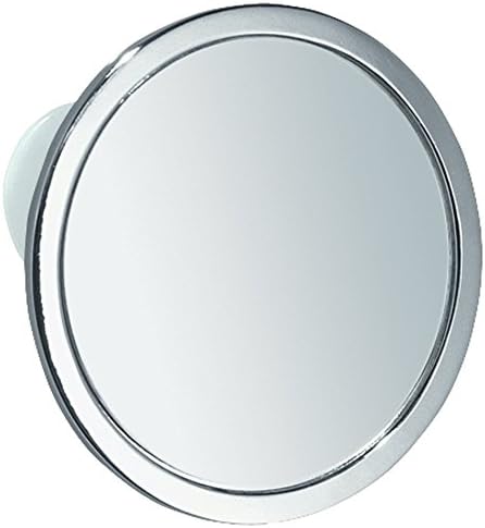 InterDesign iDesign Gia Metal Suction Mirror for Bathroom