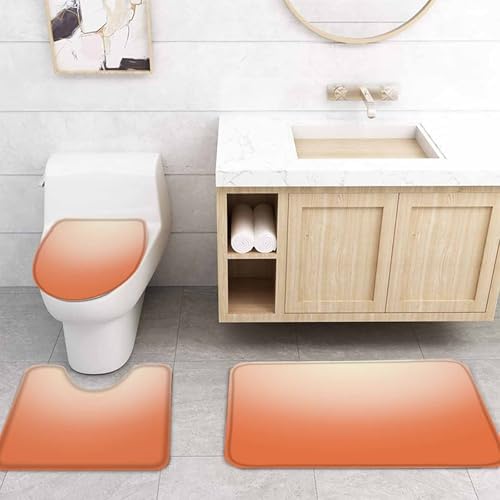 ZOE GARDEN Gradient Orange Bathroom Set