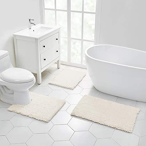 Walensee 2 Piece Bath Rug Set Non Slip Chenille