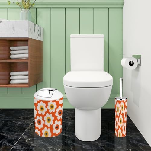Boho Floral Bathroom Accessories Set 6 Piece