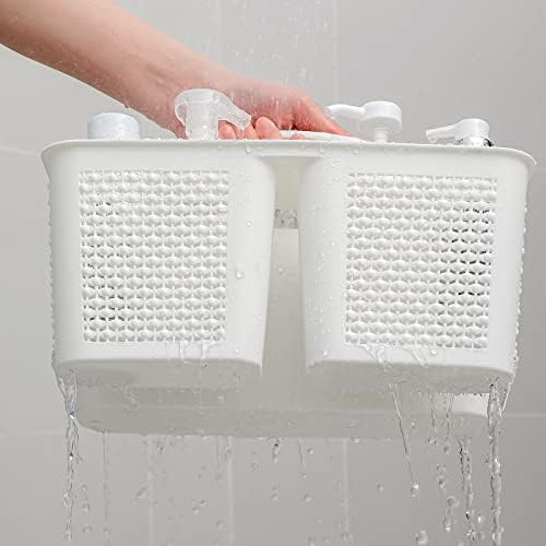 UUJOLY Plastic Shower Caddy Basket with Handle 1