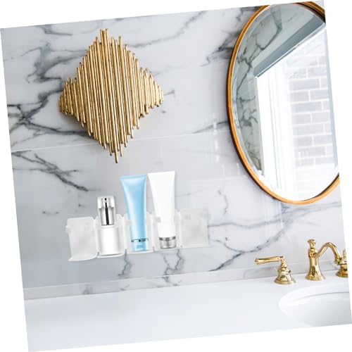 WOONEKY Wall-Mounted Makeup Organizer for Shower and Kitchen
