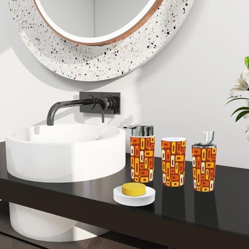 Boho Retro 6-Piece Bathroom Accessory Set
