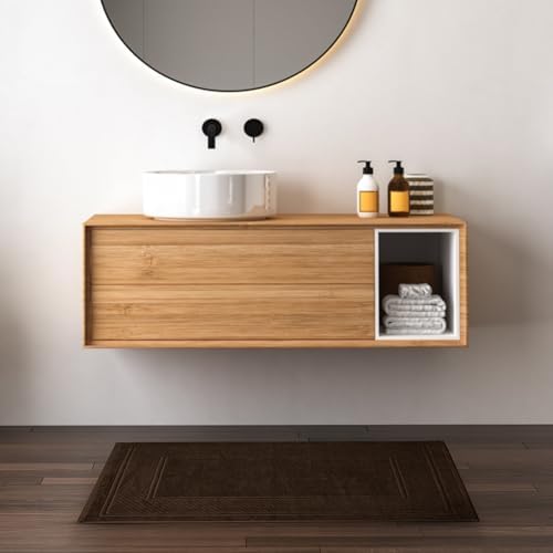 Avalon Towels Brown Bath Mat Set of 2 1