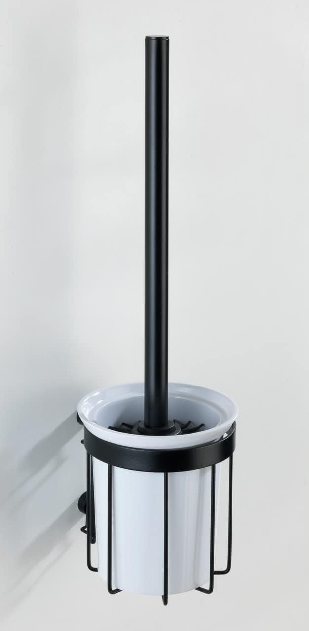 WENKO Classic Plus Black Toilet Brush Holder