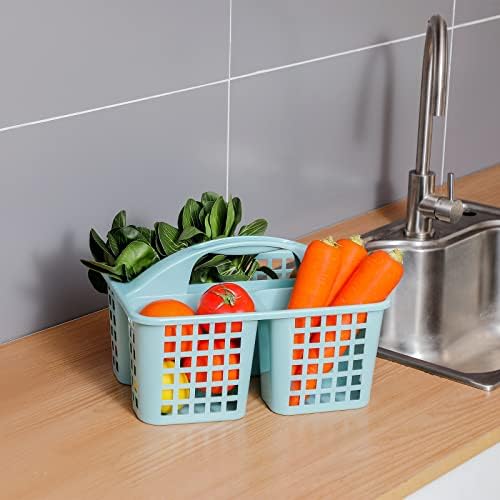 Portable Shower Caddy with 3 Compartments and Handle