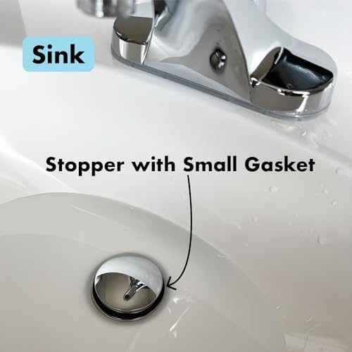 DrainFunnel Chrome Bathtub Stopper for 13-17 Drains