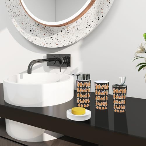 Boho Kawaii Capybara Bathroom Accessory Set 6 Piece 1