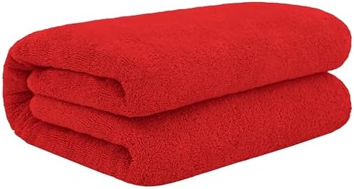 Cotton Paradise 40x80 Red Oversized Bath Sheet