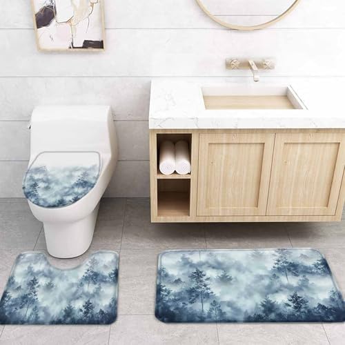 ZOE GARDEN Blue Forest Bathroom Set