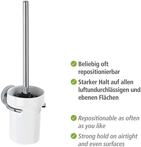 WENKO 22323100 Vacuum-Loc Toilet Brush Capri