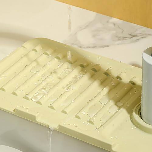 Swicado Faucet Mat - Premium Silicone Splash Guard for Kitchen Bath