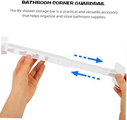 Zerodeko Shower Caddy Corner Rod Sturdy ABS