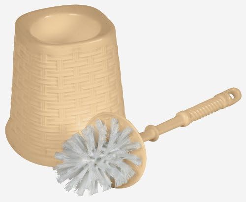 Superio Wicker Style Toilet Bowl Brush and Holder 1